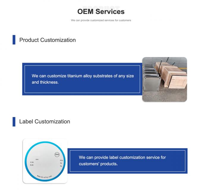 Titanium Alloy Substrate for 3D Printing – High Strength and Corrosion Resistance Base Plate